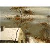 Image 2 : Fatima Signed Lithograph Art Winter Scene