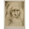 Image 1 : Christian Zeimert Signed Art Print Portrait of Da Vinci
