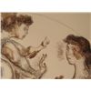 Image 2 : Chaim Gross Signed Art Print Mother Playing 1971