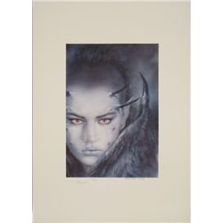 Evolution Print Art Luis Royo Signed Horned Lady