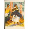 Image 1 : Native American With Chickens Signed A Barry Lithograph