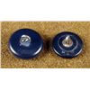 Image 2 : 2 Civil War Orig Black Rubber Naval Navy Buttons HBW