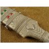 Image 3 : OLD ARABIAN DAGGER TOOLED SILVER HANDLE AND SCABBARD