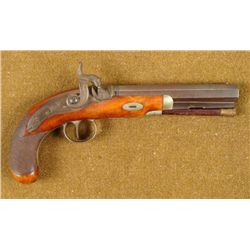 19TH CENTURY ENGLISH PERCUSSION PISTOL WESTLEY RICHARDS