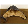 Image 3 : NAZI LUFTWAFFE WINTER LEATHER FLIGHT HELMET -WOOL LINED