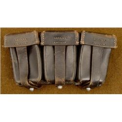 ORIGINAL NAZI THREE POCKET AMMUNITION POUCH