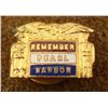 Image 1 : WWII REMEMBER PEARL HARBOR GILT BUTTON HOLE PIN