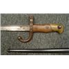 Image 1 : FRENCH M1874 EPEE SWORD BAYONET AND SCABBARD 1877 ORIG