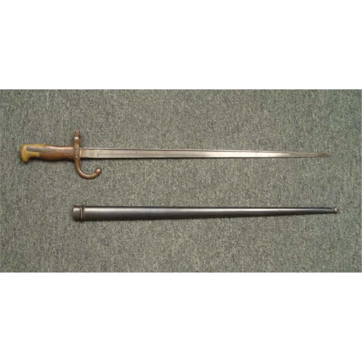 FRENCH M1874 EPEE SWORD AND SCABBARD 1877 ORIG