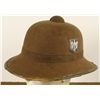 Image 1 : NAZI WWII AFRIKA KORPS (AK) PITH HELMET-3 COLOR SHIELD