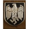 Image 3 : NAZI WWII AFRIKA KORPS (AK) PITH HELMET-3 COLOR SHIELD