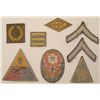 Image 2 : LOT OF 8 WWII US PATCHES--8 ARMORED, ETO ADVANCE,BASE