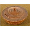 Image 1 : HAND CARVED NAZI WOOD JAR-SWASTIKA INLAID TOP WWII ERA