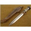 Image 3 : HAND MADE SMALL FIGHTING KNIFE WITH LEATHER SHEATH