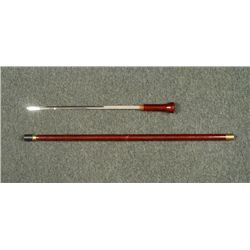 VINTAGE CANE-SWORD STAINLESS STEEL BLADE TAIWAN