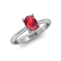 Genuine 2.20 ctw Ruby Ring 18kt White or Yellow Gold