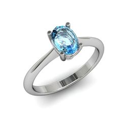 Genuine 3.50 ctw Topaz Ring 18kt White or Yellow Gold