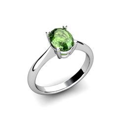 Genuine 2.90 ctw Green Tourmaline Ring 14kt White or Yellow Gold