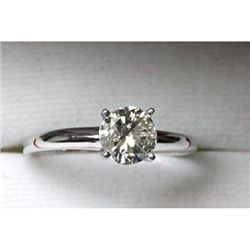 0.95ctw Diamond Solitaire Ring Color I to K, Clarity I1 to I2