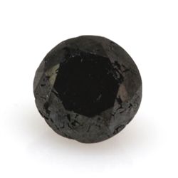 Natural Black Diamond Round Cut 2.50ctw