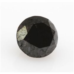 Natural Black Diamond Round Cut 2.70ctw