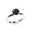 Image 1 : Natural 1.00 ctw Green Diamond Solitaire Ring 14kt White Gold