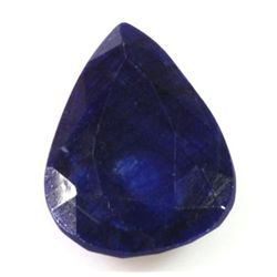 25.87 ctw Dark Blue Sapphire Loose Pear Cut