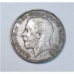 1923 GREAT BRITAIN HALF CROWN XF