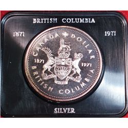 1971 BRITISH COLUMBIA SILVER DOLLAR