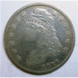 1836 BUST HALF DOLLAR F-VF
