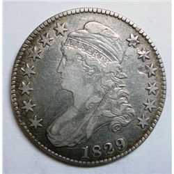 1829 BUST HALF DOLLAR ORIGINAL XF