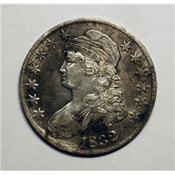 1826 BUST HALF DOLLAR AU CLEANED