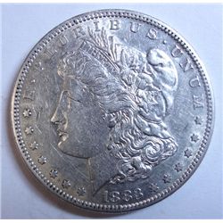 1883-S MORGAN DOLLAR AU CLEANED