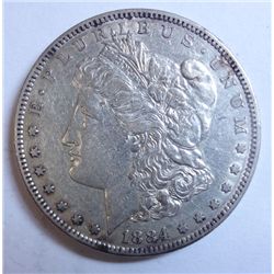 1884-S MORGAN DOLLAR XF/AU