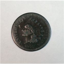1877 Indian Penny  Good