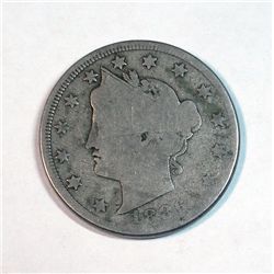 1886 V nickel  Good