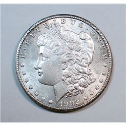 1902S  Morgan $   AU55