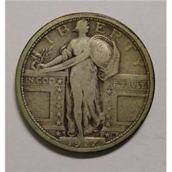 1917D T1 Standing Liberty quarter F/ VF