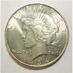 1934D  Peace $   MS62  63 GS bid = $320