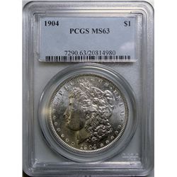 1904 MORGAN DOLLAR PCGS MS-63