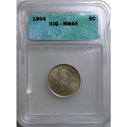 1904 LIBERTY NICKEL ICG MS-64