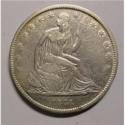 1841O Seated half $  XF45