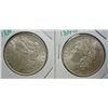 Image 1 : 1884O and 1885 Morgan $  MS62