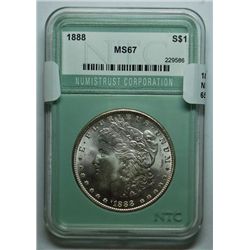 1888 Morgan $  MS67  NUMISTRUST