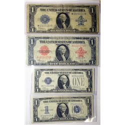 Lot of currency 1923 $1 US note Red Seal VG/F-1923 Silver cert