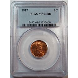 1917 Lincoln pennyPCGS64RD
