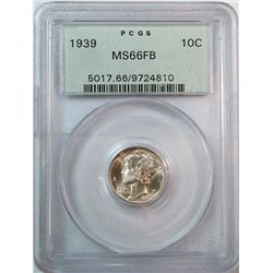 1939 Mercury dime  PCGS66FB---!!!RARE!!!