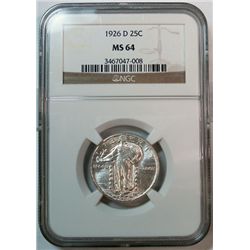 1926D quarter  NGC64