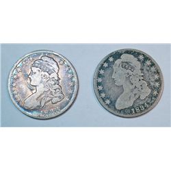 1833-1834 Bust half $ VG/F