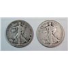 Image 1 : 1921S and 1938D Walker half $  VG